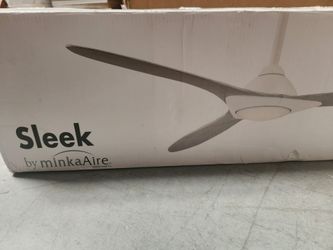 60" Minka Aire Sleek White LED Modern Smart Ceiling Fan