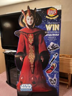 STAR WARS STORE DISPLAY Episode 1 QUEEN Amidala HUGE 70”X41”