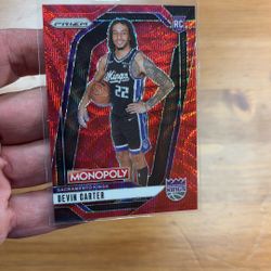 Devin Carter Prizm Red Wave Prizm Rookie 