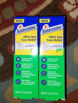 Solarcaine after sun face relief
