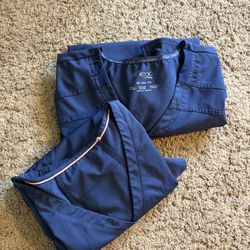 2XL Navy Scrub Top - $10 For Both