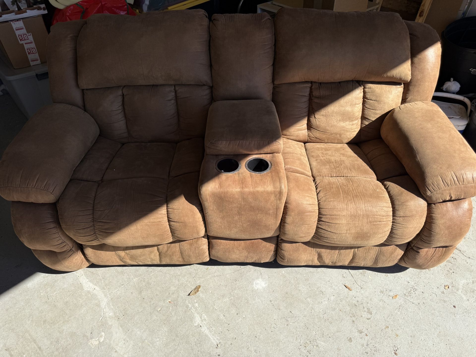 Recliner  couch Brown