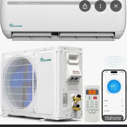 Minisplit  cooling and heating 12,000 BTU (1 ton): Ideal for medium-sized spaces up to 750 square feet.