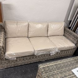 Patio furniture large sofa