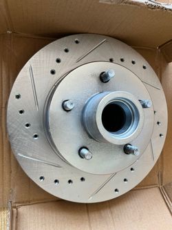 Buick Centurion 71-73 Front Drill Slot Rotors Ceramic Pads