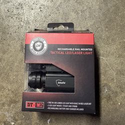 Rail Mount Tactical Cree Flash Light Laser Light Combo