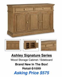 Ashley Signature Series Wood Sideboard Cabinet