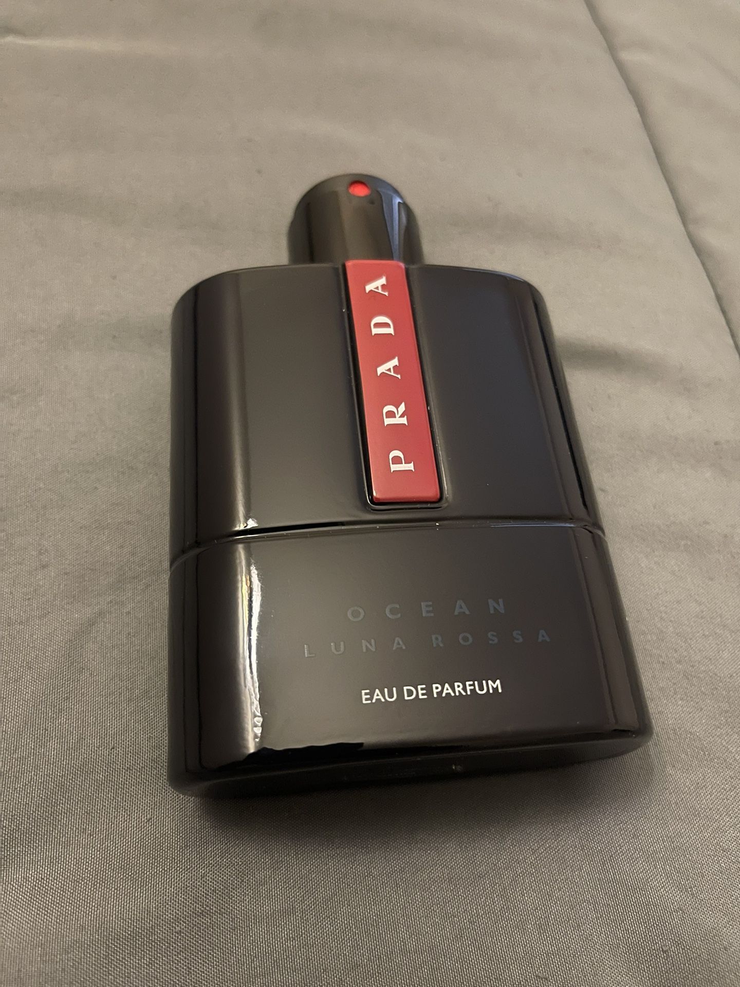 Bottle of Prada Luna Rossa Ocean EDP 3.3fl oz ~ no box / 95% Full