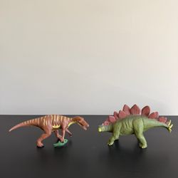 K&M Stegosaurus Baryonyx Dinosaur Toy Figures 7 Inch 2004