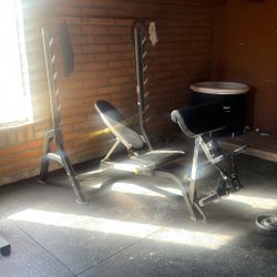 Hoist – HF-5170 7 Position F.I.D. Olympic Bench & Powertec Curl Attachment 