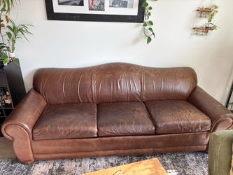 Moving sale! Leather couch