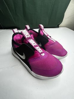 Nike Kids Slip on Shoes Size 10C Pink/ Black/White