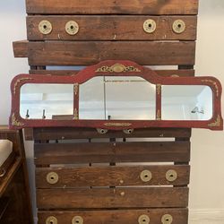 Amazing Vintage Mirror Bar Accent