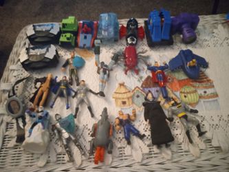 Hot wheels and super hero toys