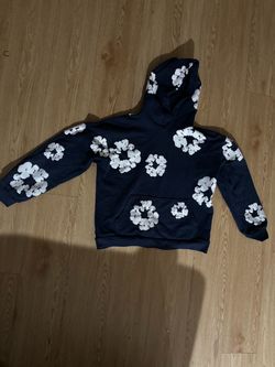 Denim Tears Cotton Wreath Hoodie Navy