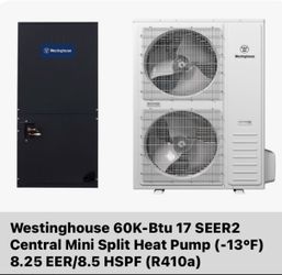 5 Ton Heat Pump Complete Indoor And Outdoor Unit Brand New
