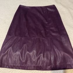 Ruby Rd 10p Purple Snakeskin Pattern Skirt