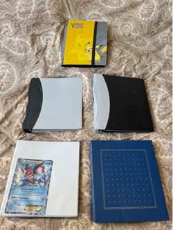 Binders of Pokemon cards a
