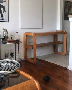 Vintage mid century Lou Hodges console table