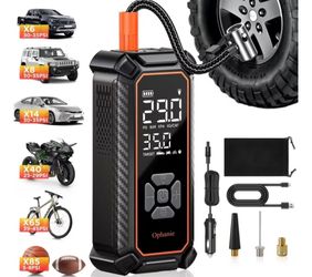 Ophanie Cordless Tire Inflator Portable Air
Compressor