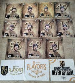 Complete Set Golden Knights 2026 Playoffs and Finals Rally Towels