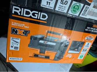 Ridgid NXT 3Gallon wed/dry Vacuum