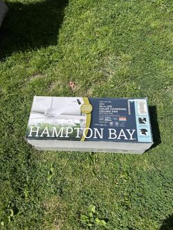 HAMPTON BAY Mena 54 in. White Color Changing Integrated LED Indoor/Outdoor Matte White Ceiling Fan with Light