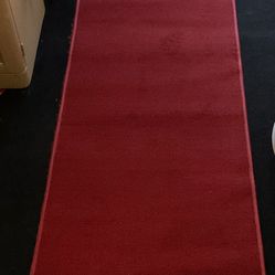 Nice red Rug Runner-23”wide x 10 Feet long-$35 Firm,No Holds or Spam