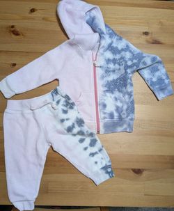Toddler Tie-Dye Fleece Hoodie and Jogger Set