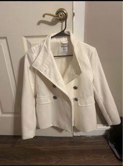 Old Navy White Peacoat Size XS