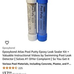 Epoxybond Atlas Pool Putty Epoxy Leak Sealer Kit + Valuable Instructional Videos by Swimming Pool Leak
