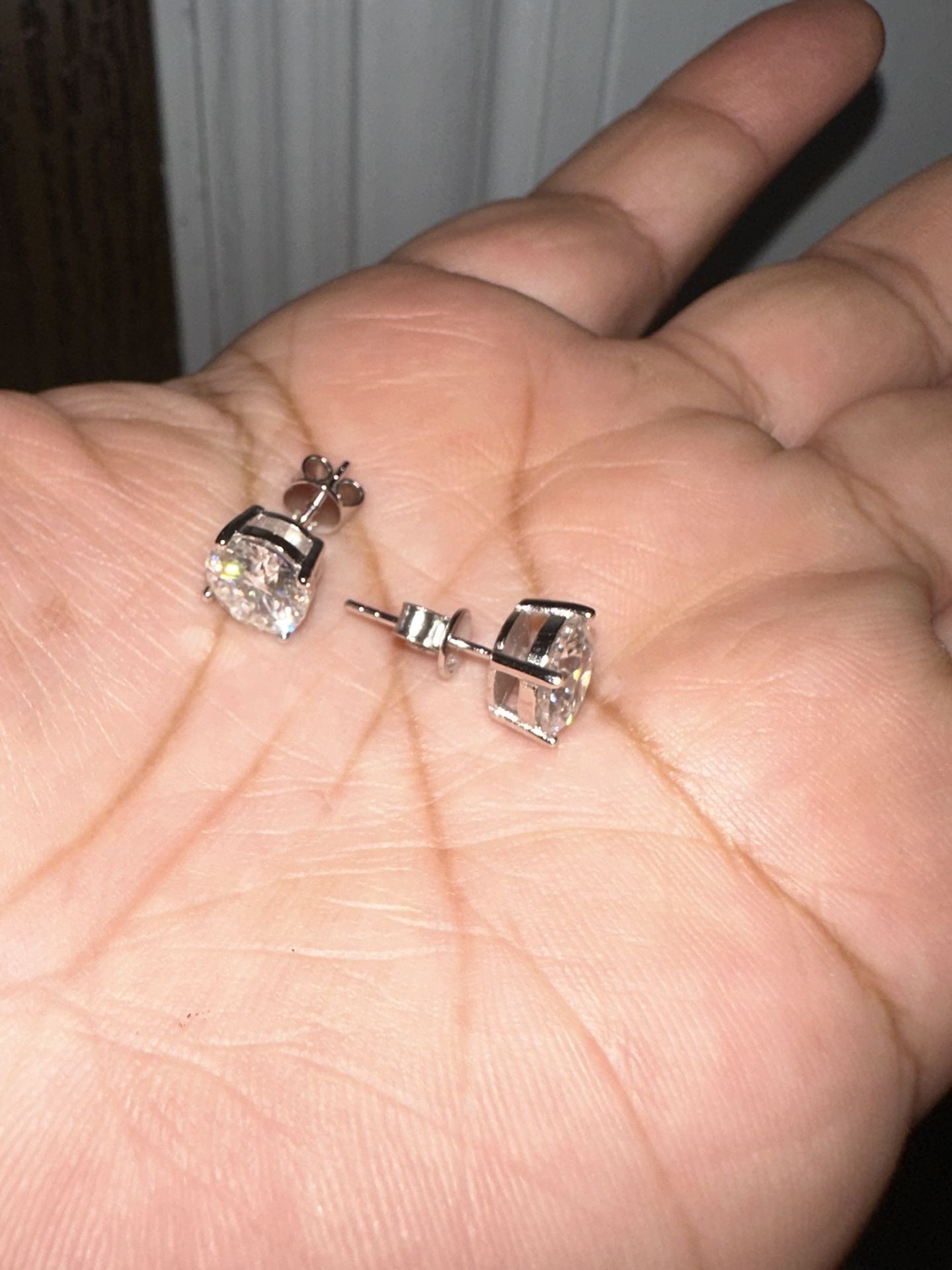 Moisanite Diamond Earrings For Men