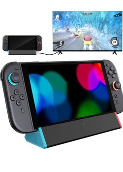 Dock Station Para Nintendo Switch 2 Dock Station, estación de acoplamiento de TV portátil de repuesto con adaptador HDMI 4K @120Hz/2 puerto USB/puerto
