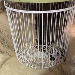 hamper with wood table top