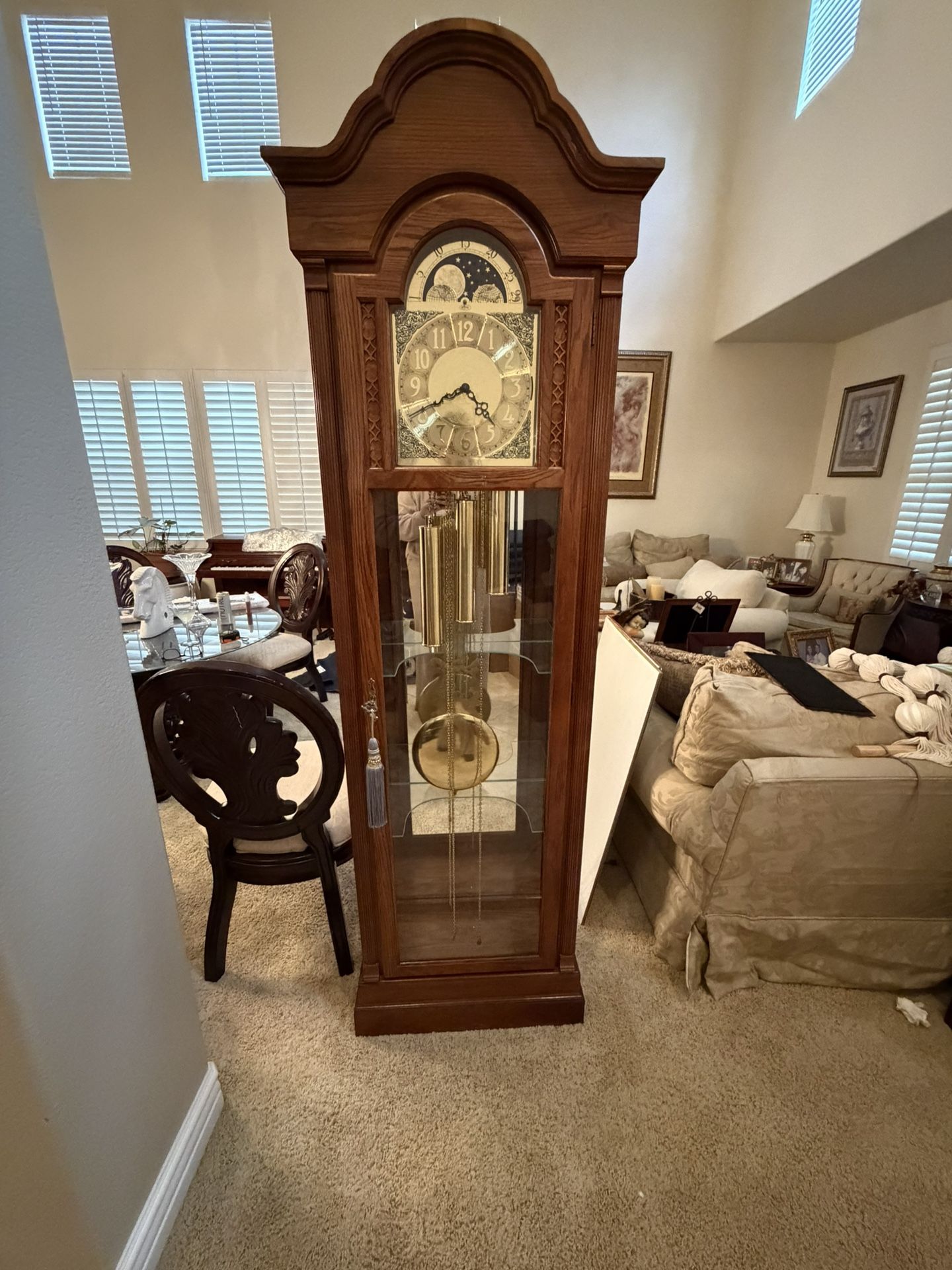 Ridgeway oak grandfather clock. for Sale in Corona, CA - OfferUp