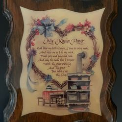 My Kitchen Prayer Varnish Plaque
