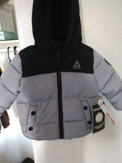 Reebok Kids Puffer Jacket with Hood 12m