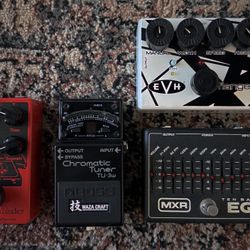 Guitar Effect Pedals, Earthquaker, Boss, EVH, MXR