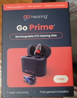 Rechargeable OTC Hearing Aids. Brand New. Never used