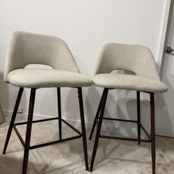 Modern Bar Stools Set of 2 – Excellent Condition