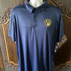 Milwaukee Brewers Men's XL Polo Shirt