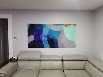 Large acrylic painting