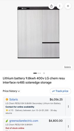LG RESU10HJH3-R1 (Home battery back-up Solar)