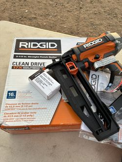 Ridgid -Straight Finish Nailer- 16 Gauge  2- 1/2 In.  