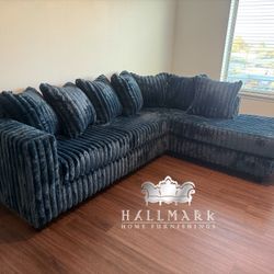 NEW Fluffy Sectional Couches