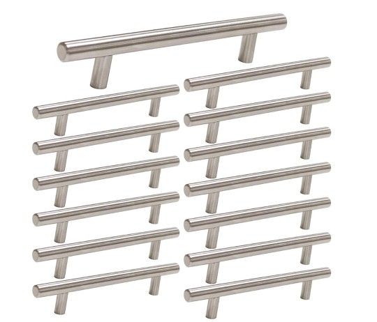 15 Pack 4" Brushed Nickel Cabinet Pull Handles