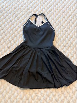 Alo Yoga Women's Black Athletic Skort Dress Short Size L  Activewear