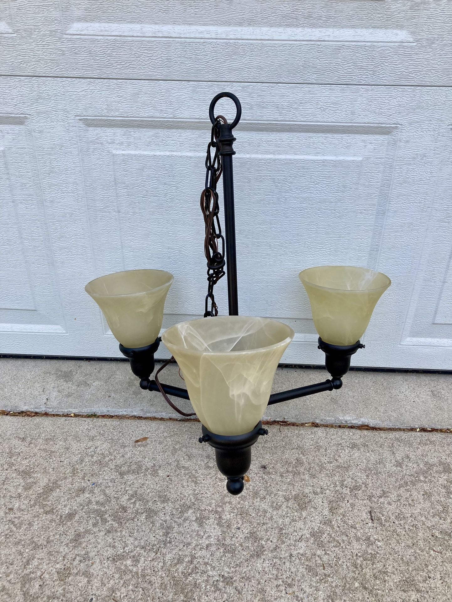 Brushed Bronze Chandelier