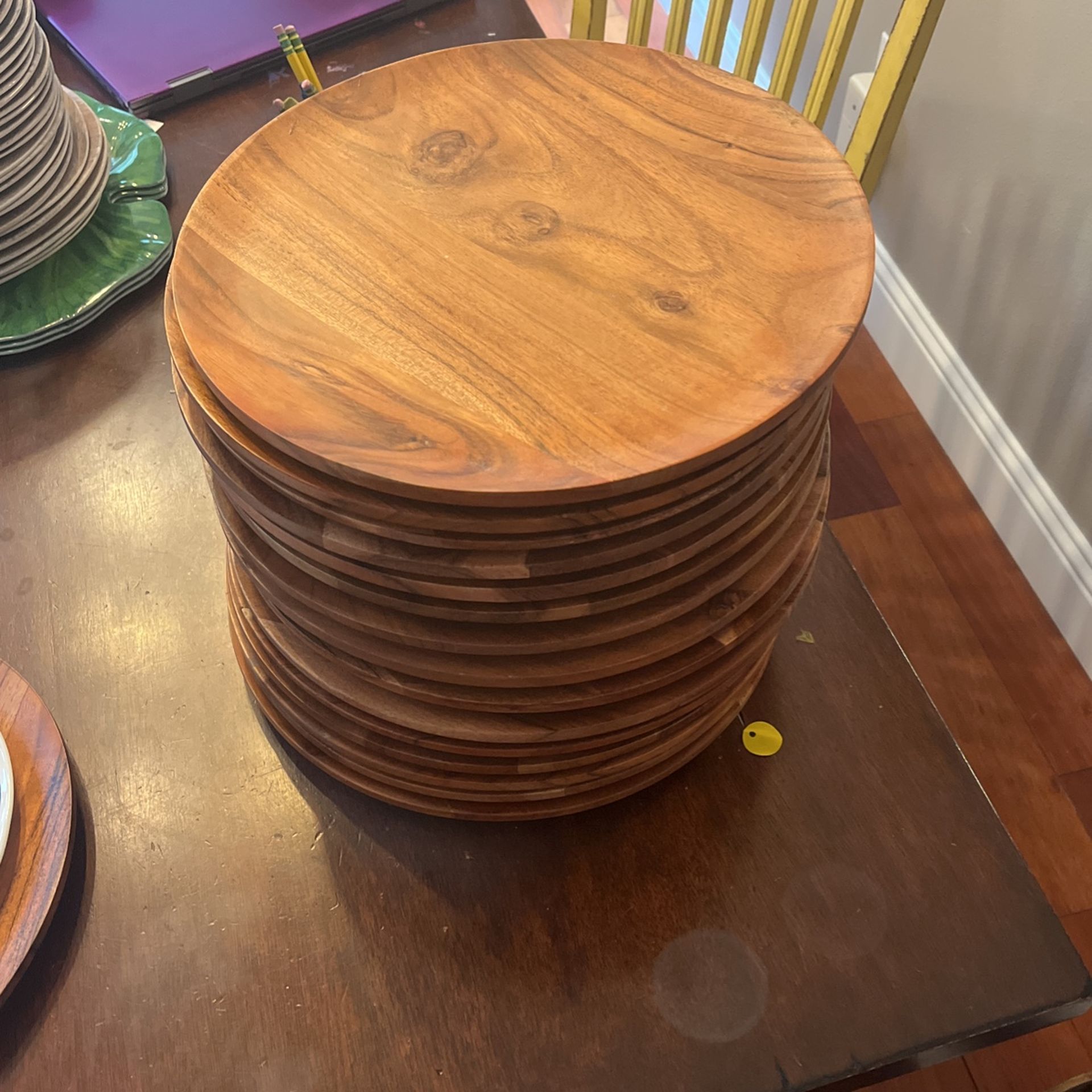 13" Acacia Wood Plate Charger Brown - Hearth & Handâ„¢ with Magnolia