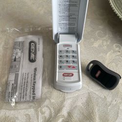 Genie Garage Door  Wireless Keypad And Remote Opene